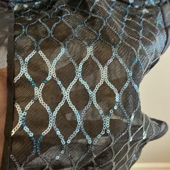 Curve Necessities Bodysuit NWT Fashion Sequin Embroidered Convertible Size 2X - Picture 3 of 10